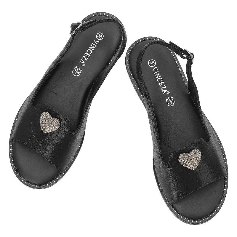 Sandále VINCEZA - 17384 BK Czarny