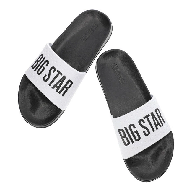 Šľapky Big Star - MM174320 Czarny/Biały