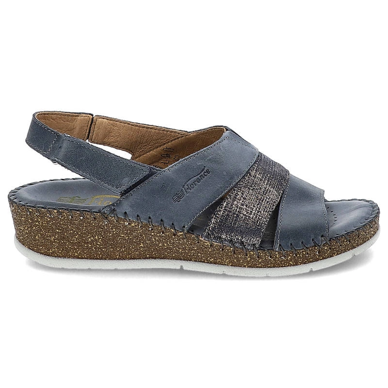 Sandále Florance - 21200 Granatowy/Bleu Jeans