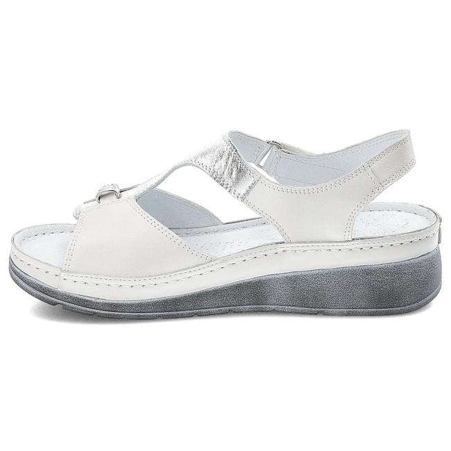 Sandále Armodo - 1000 Biały/Srebro K9-C39