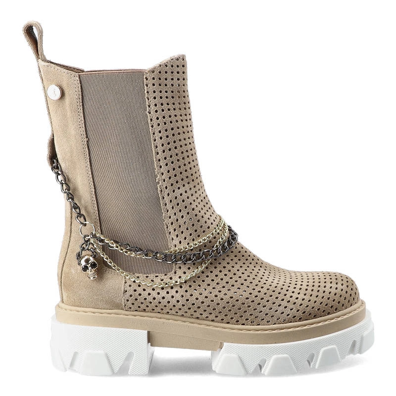 Členkové Topánky Carinii - B7023_-O17-000-000-E37 SDWE1553/1 Beż