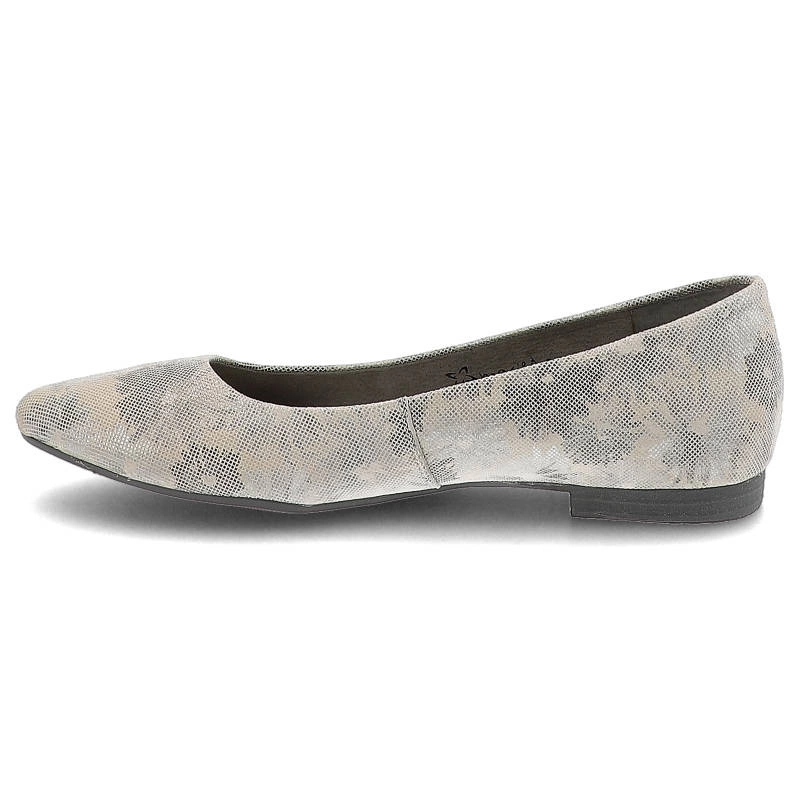 Baleríny Maciejka - 00873-03/00-5 Popiel Kwiaty