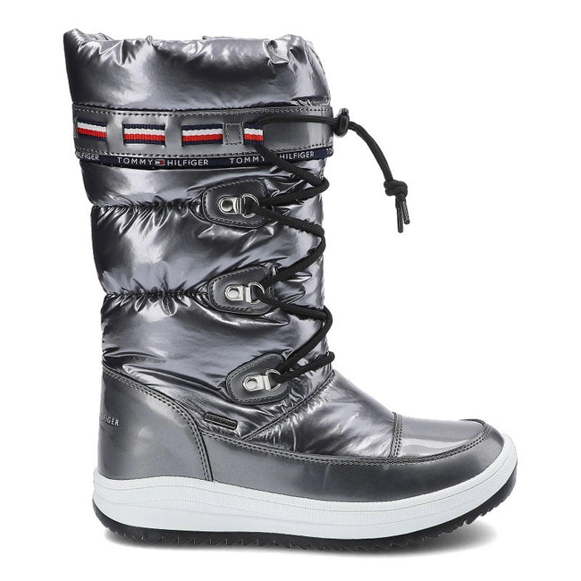 Snehule Tommy Hilfiger - T3A6-32035-1240918 Dark Silver 918