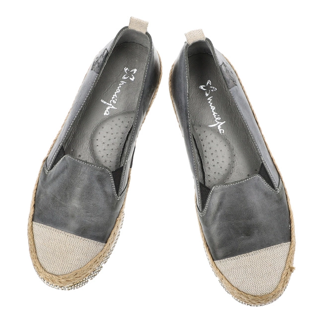 Espadrilky MACIEJKA - 03578-20/00-5 Ciemny popiel