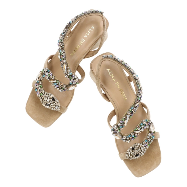 Sandále Alma en Pena - V240713 Suede Sand