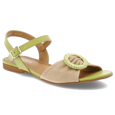 Sandále MACIEJKA - 06957-09/00-1 Zielony/Beż