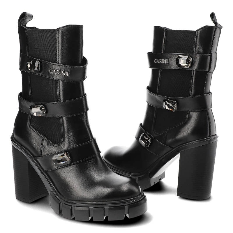 Členkové Topánky Carinii - B8478_-E50-000-000-E98 Czarny