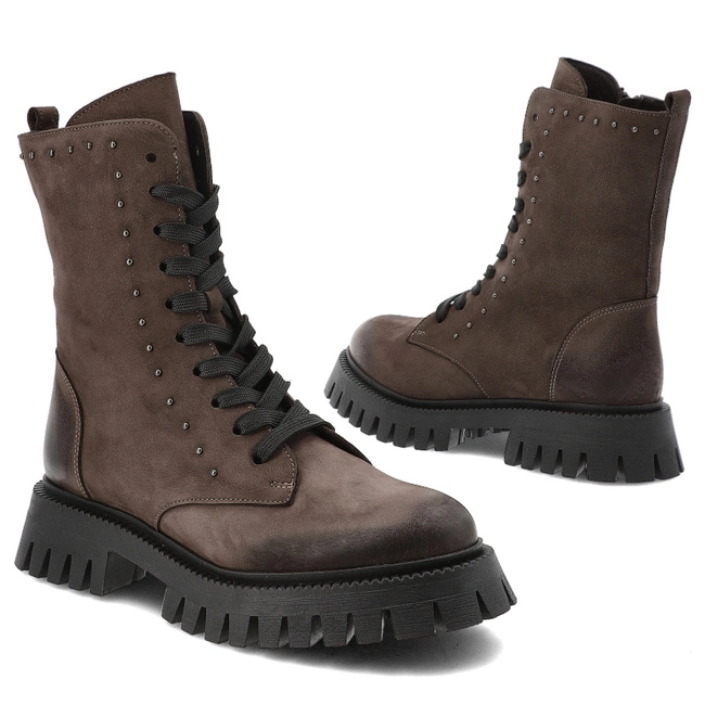 Členkové Topánky KARINO - 5637/015-F Jasny Brąz/Nubuk