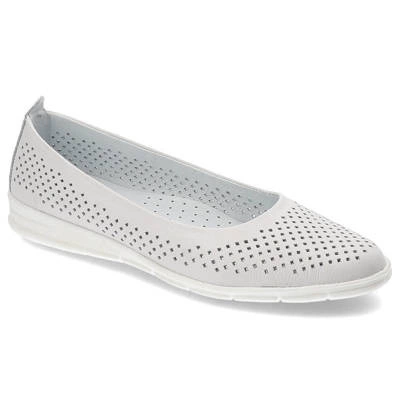 Baleríny Pollonus - 5-1499-006 Biały Verona