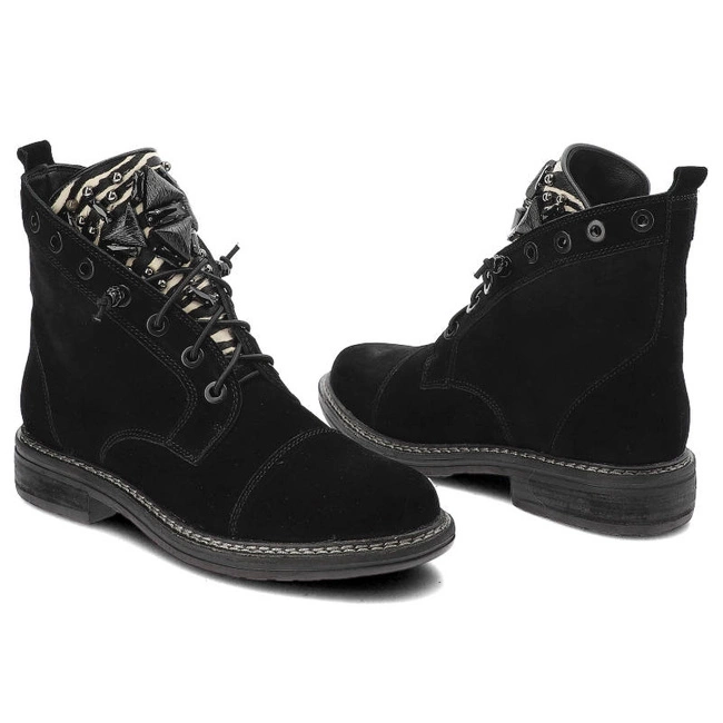 Členkové Topánky Alma en Pena - I22302 Combi Black