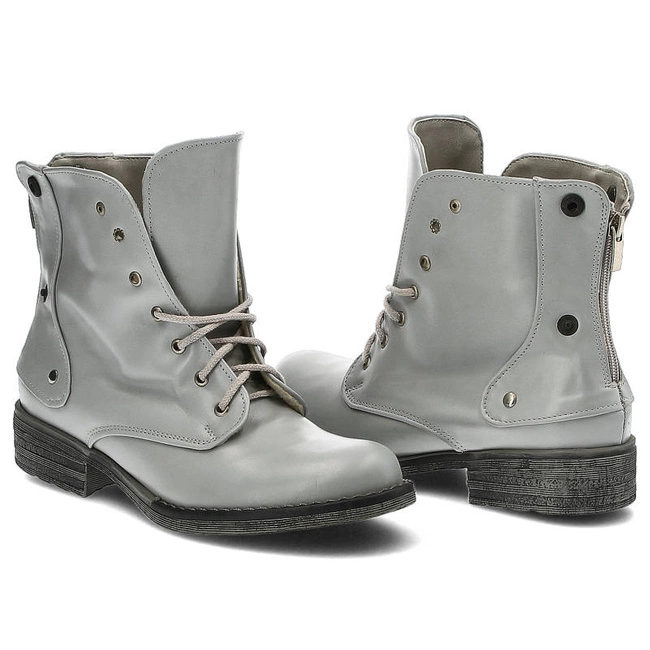 Členkové Topánky Lanqier - 39C515 Szary Licowy