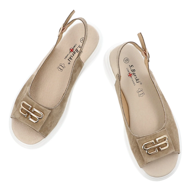 Sandále S.BARSKI - GR51-601 Khaki