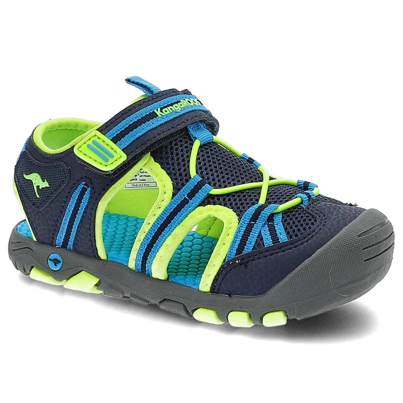 Sandále Kangaroos - 18868 000 4054 K-Trek Trail Dk Navy/Lime