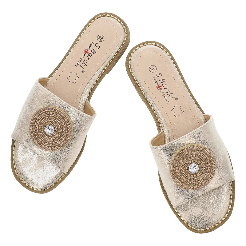 Šľapky S.BARSKI - KV51-013 Lt.Gold