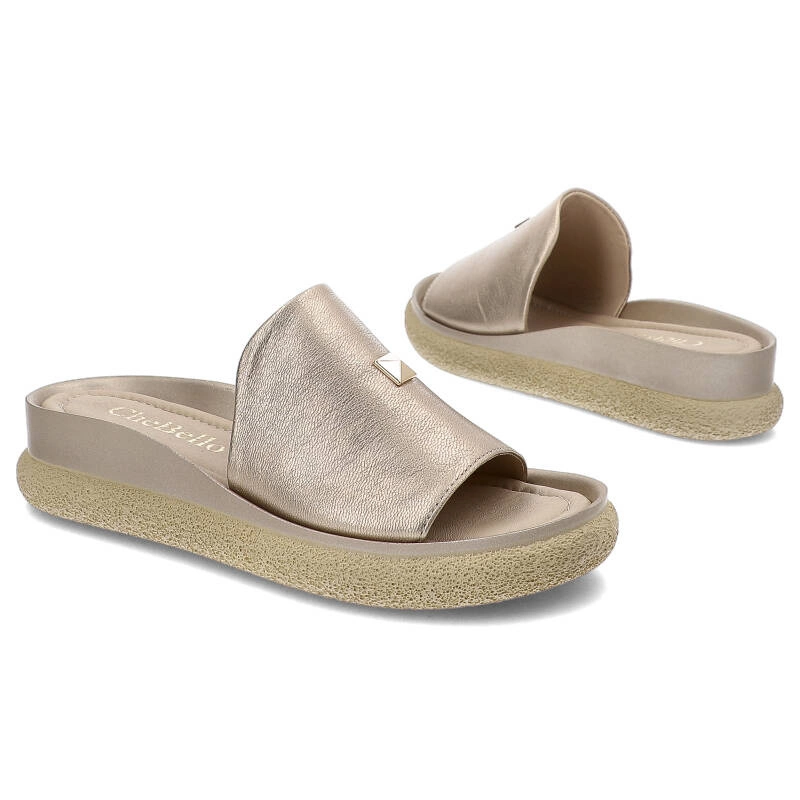 Šľapky Chebello - 4111_-046-000-PSK-S281 Złoty