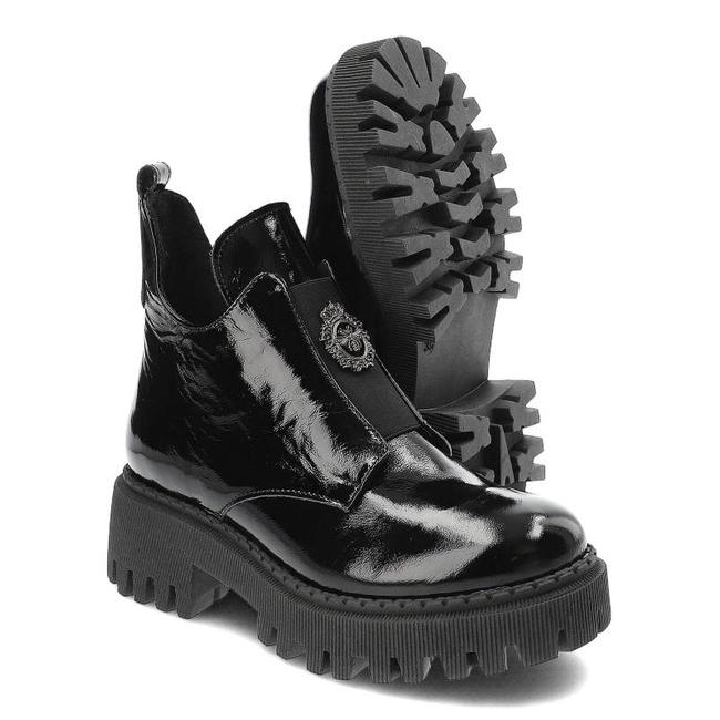 Členkové Topánky Lemar - 60451 Naplak Czarny