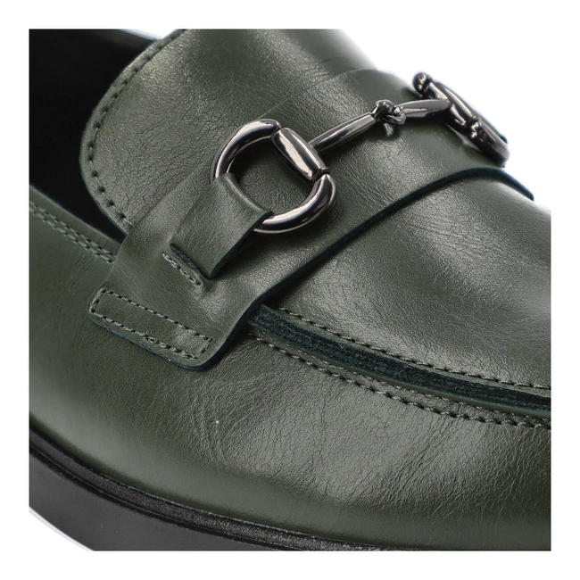 Poltopánky VINCEZA - 18107 GN Zielony Lico Skóra