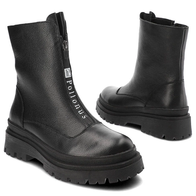 Členkové Topánky Pollonus - 5-1601-008 Czarny Verona/Dz