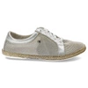 Espadrilky Lemar - 10044 Siatka/przec.Kryształ Srebrny