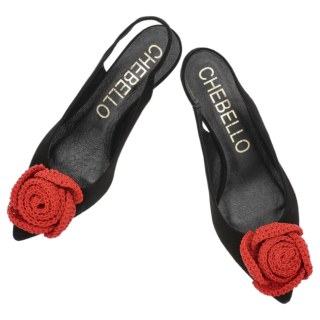 Sandále CHEBELLO - 4666_-037-000-PSK-S7 5 Czarny Zamsz