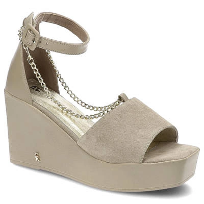 Sandále Carinii - B7882_-R88-R46-000-F06 Beż