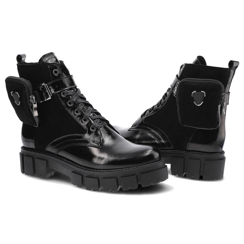 Členkové Topánky Pollonus - 5-1346-006 Czarny+Naplak