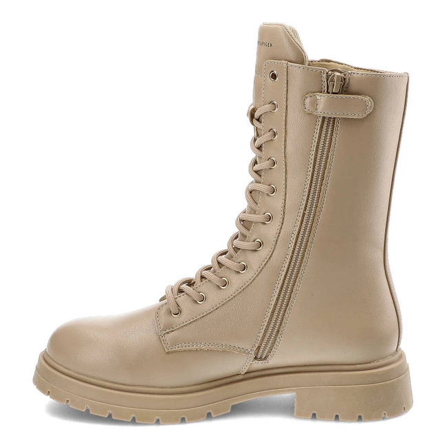 Členkové Topánky Tommy Hilfiger - T3A5-32381-1355359-Lace-Up Bootie Nude 359