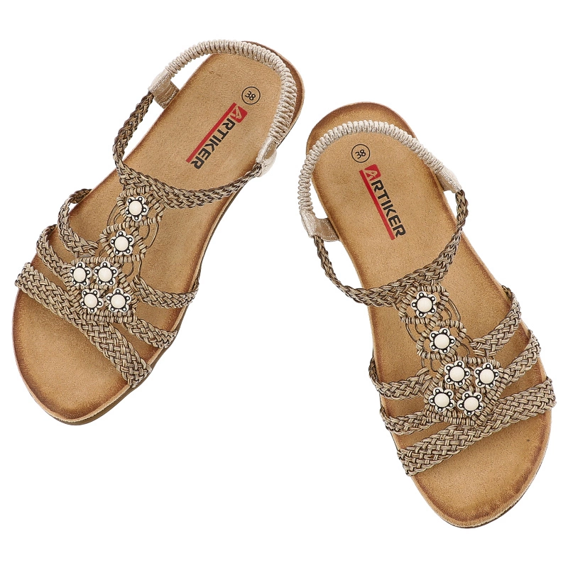 Sandále ARTIKER - 56C1324 Brązowy