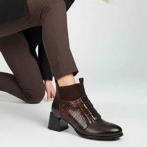 Členkové Topánky ARMODO - 60503 S.Czekolada+Matrix+W