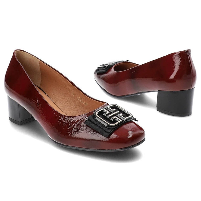 Lodičky Clasicco - 2176 Bordo Lak 1079