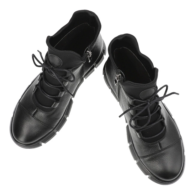 Šnúrovacie Členkové Topánky Armodo - 1519 Czarny 1269