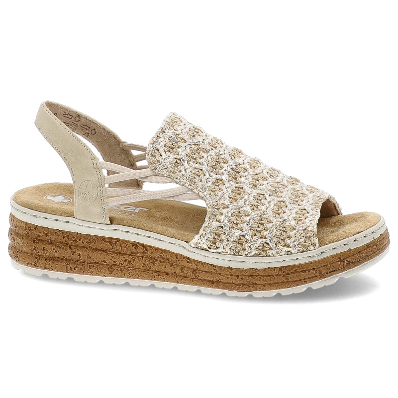 Sandále RIEKER - 62741-60 Beige