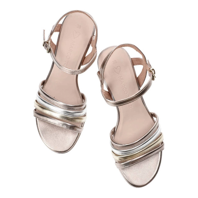 Sandále Marco Tozzi - 2-28309-20 532 Rose Met.Comb