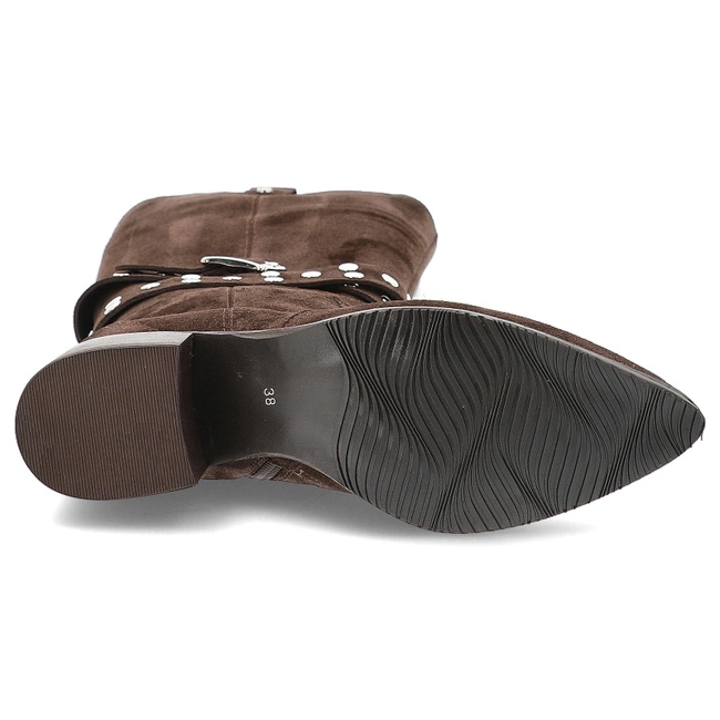 Čižmy KARINO - 5784/05-F Mokka/Welur