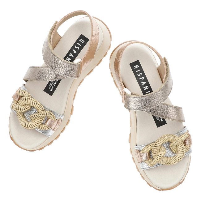 Sandále HISPANITAS - CHV253964 Boleromet-V25 Silver Boleromet-V25 Cava
