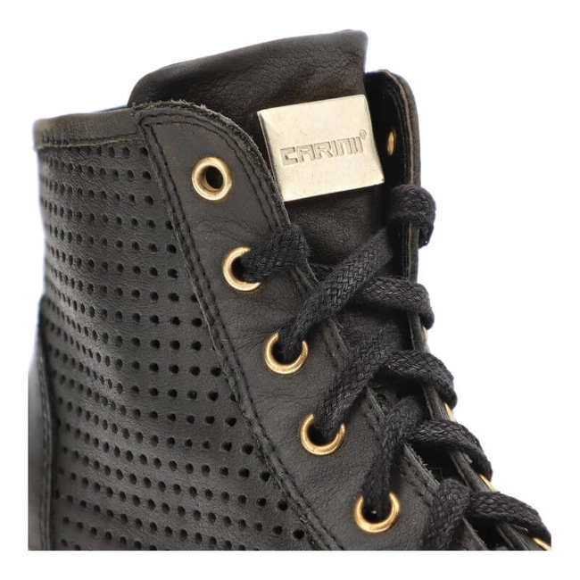 Členkové Topánky Carinii - B3132 Czarny/Złoty