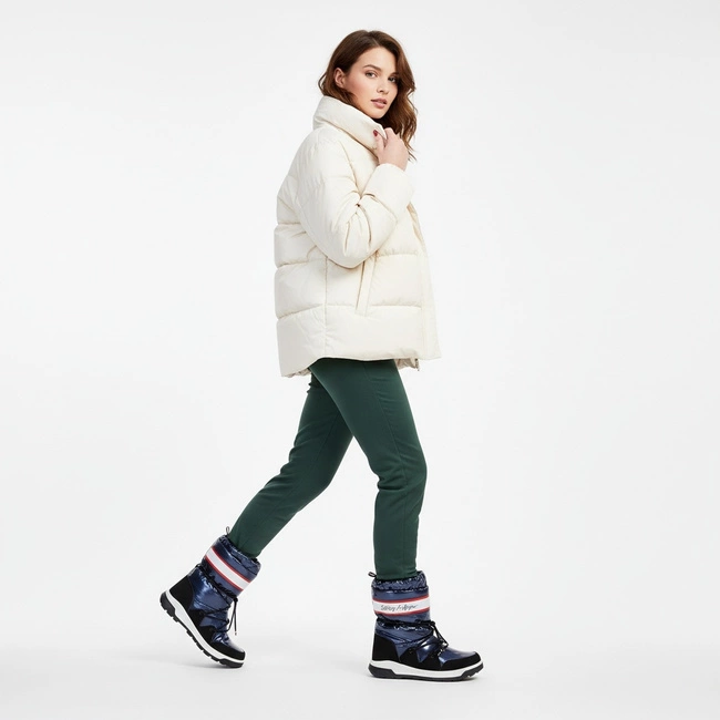 Snehule Tommy Hilfiger - T3A6-32436-1485800-Snow Boot Blue 800