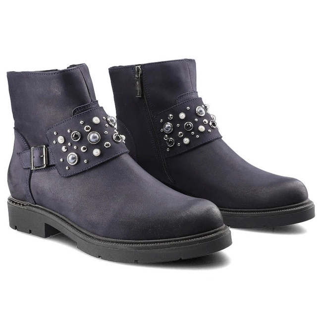 Členkové Topánky Carinii - B4483_-M07-000-POL-D06 Granat