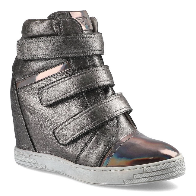 Tenisky Karino - 1694/127-P Srebrny/Szary