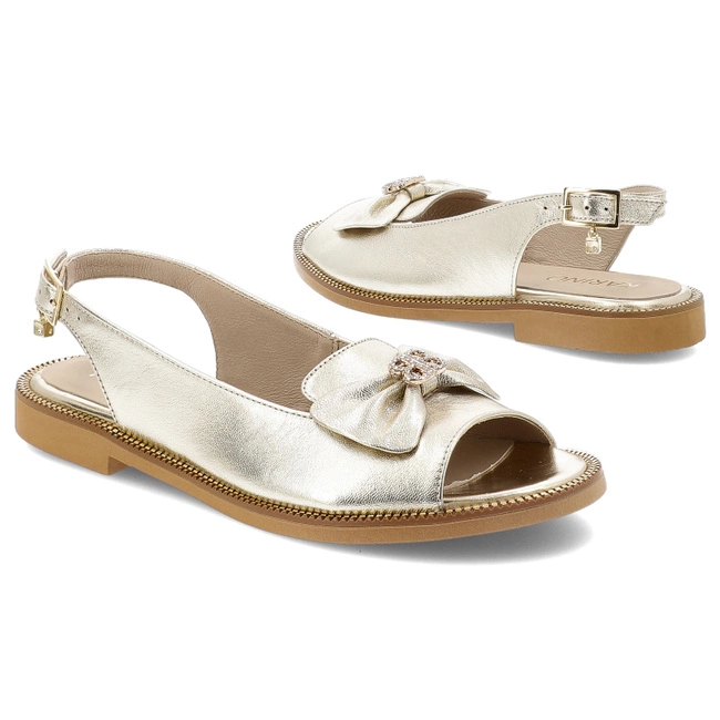 Sandále KARINO - 5408/074-P Złoty/Lico