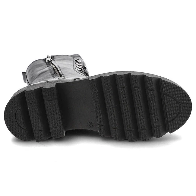 Šnúrovacie Členkové Topánky Pollonus - 5-1452-001 Czarny Lico