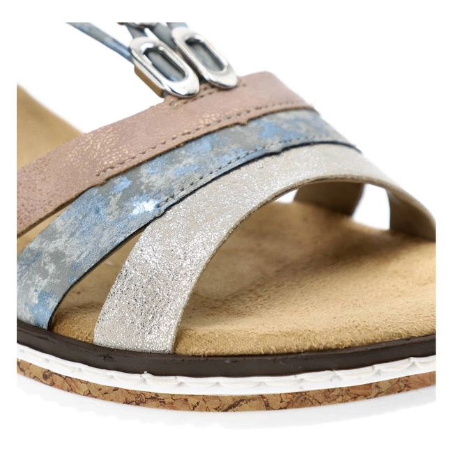 Sandále Rieker - V36G4-40 Blue Combination