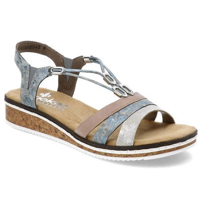 Sandále Rieker - V36G4-40 Blue Combination