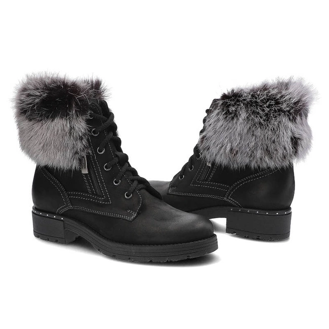 Členkové Topánky Pollonus - 5-0952-010 Czarny Samuel/Królik