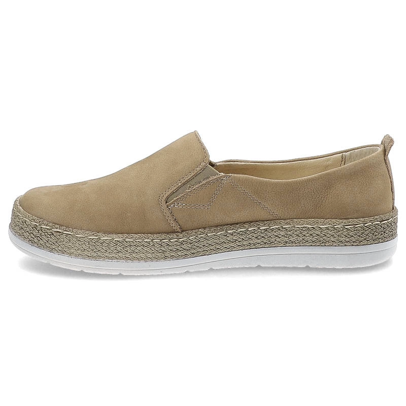 Espadrilky Wasak - 0644 Beż Nubuk