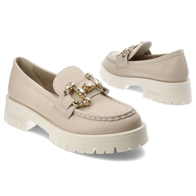 Mókazíny Chebello - 4369_-157-000-PSK-S173 Beżowy Jasny