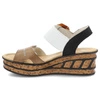 Sandále RIEKER - 68176-64 Beige Combination