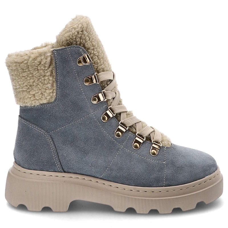 Členkové Topánky Kampa - Z538 Niebieski Welur 579/560