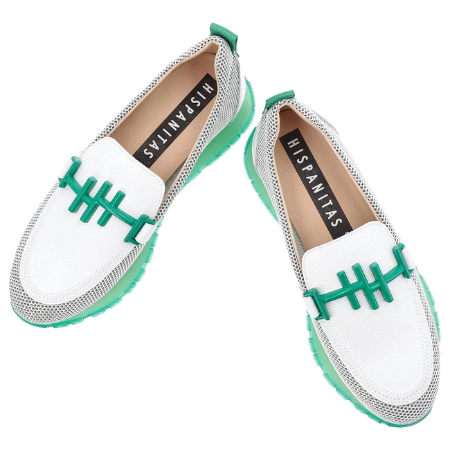 Poltopánky HISPANITAS - HV253919 Melbourne-V25 White Cervo-V25 Grass