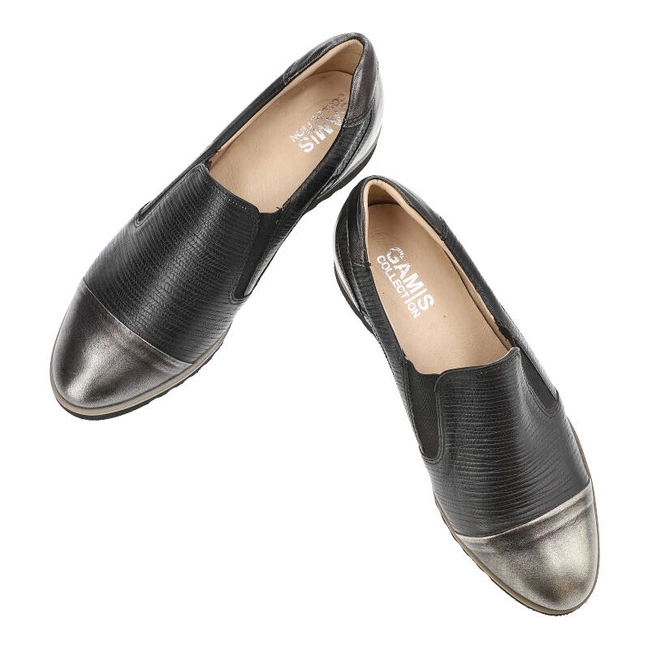 Poltopánky Gamis - 1892 Czarny/Nikiel